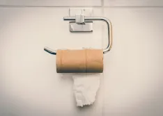 empty toilet paper roll