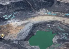 Typical open pit copper mine