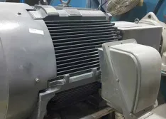 Medium TEFC motor installed 