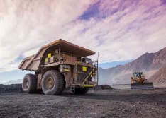 Mining dump truck 