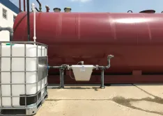 IMAGE 1: The plastics-to-fuels process depends on a coriolis meter to meet the system’s required maximum flow rate of 200 gallons per minute. The meter maintains accuracy in changing temperatures and fuel densities even in Michigan’s harsh weather climate. (Images courtesy of AW-Lake)