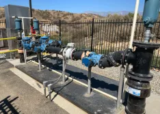 IMAGE 1: Submersible wastewater packaged pump station (Images courtesy of Romtec Utilities)