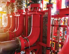 Biofouling control for firewater
