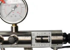 Flow meter with pressure gauge and control valves (Images courtesy of Fluid Sealing Association)