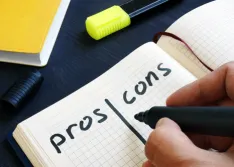 Pros & Cons Stock Image