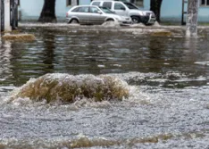 Sewage overflow that could have been prevented with separated systems. 