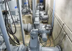 Renovated dry well discharge side, new pumps, piping and valves