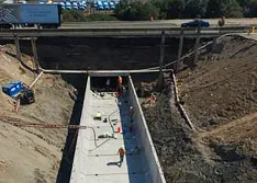 IMAGE 1: Box culvert installation on Highway 167 in Auburn, Washington (2017) (Images courtesy of Designed Groundwater Services)