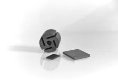 IMAGE 1: Self-lubricating carbon graphite rotor and vanes for high performance and durability in oil-free compressor designs where parts must operate reliably without lubrication (Image courtesy of Helwig Carbon Products)